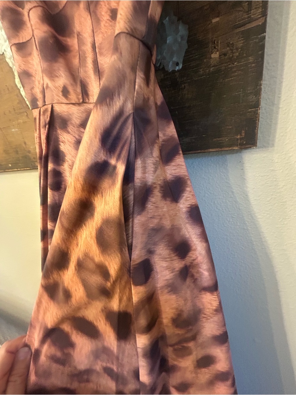 Milly Leopard-Print Sweetheart Midi Dress in multi brown leopard printed - Picture 10 of 10
